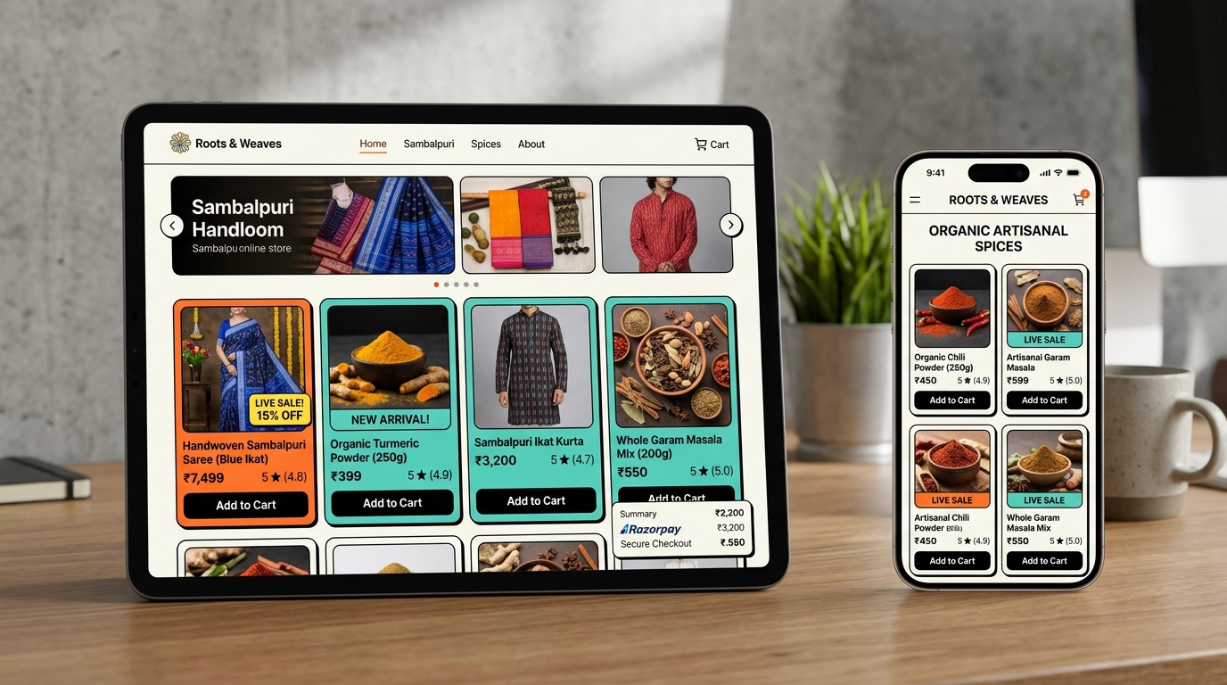 D2C E-Commerce Store Website Design UI