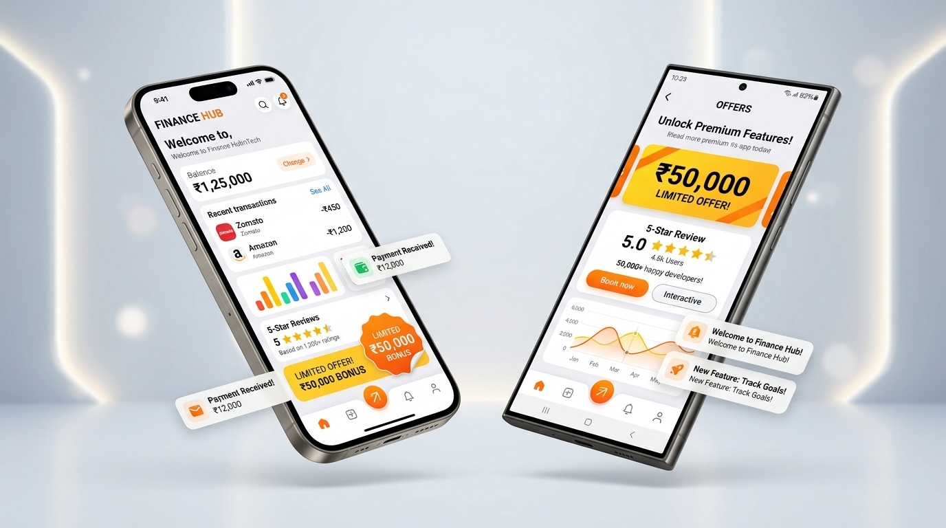 No.1 Mobile App Company in India UI Showcase